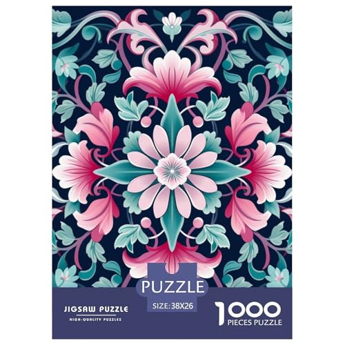 Abbildung 1000 Teile Herausforderndes Puzzle Clever Rätsel Farbenfrohes Für Erwachsene Und Kinder 38x26cm/1000pcs von BZZOLASP