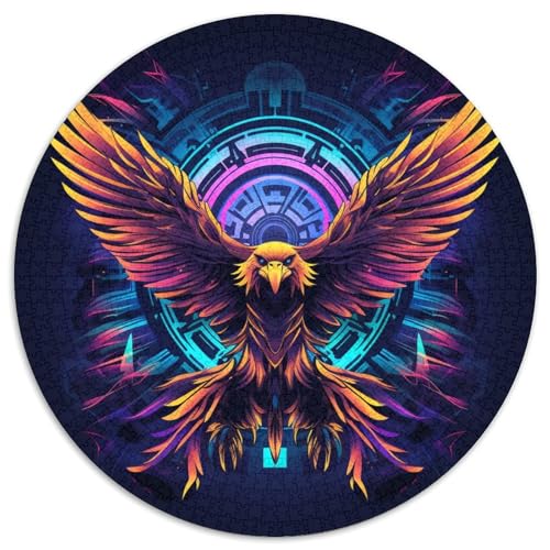 Adler 1000 Stück Kreisförmiges Puzzle Clever Rätsel Für Erwachsene Und Kinder 1000pcs (67.5x67.5cm) von BZZOLASP