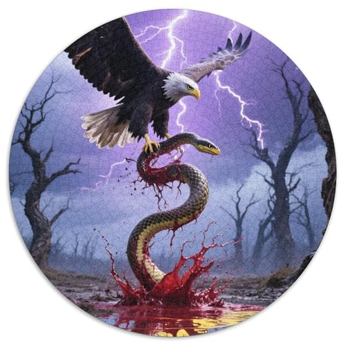 Adler 1000 Teile Jigsaw Puzzles Impossible Spiel Farbenfrohes Für Erwachsene Und Kinder 1000pcs (67.5x67.5cm) von BZZOLASP