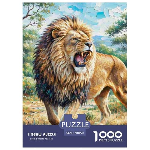 African Löwen 1000 Teile Tiere Herausforderndes Puzzle Impossible Spiel Clever Rätsel Für Erwachsene Und Kinder 70x50cm/1000pcs African Löwen 1000 Teile Tiere Herausforderndes Puzzle Impossible Spiel Clever Rätsel Für Erwachsene Und Kinder 70x50cm/1000pcs von BZZOLASP