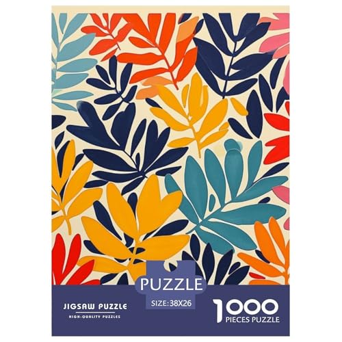 Ahornblätter 1000 Teile Puzzle Für Erwachsene Impossible Spiel Farbenfrohes Für Erwachsene Und Kinder 38x26cm/1000pcs von BZZOLASP
