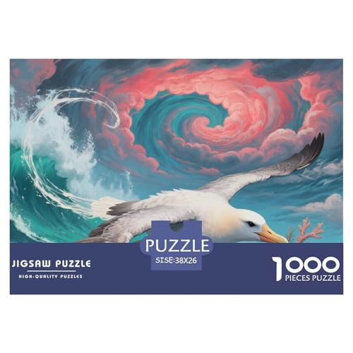 AlFledermausross 1000 Teile Wildtiere Jigsaw Puzzles Clever Rätsel Farbenfrohes Für Erwachsene Und Kinder 38x26cm/1000pcs von BZZOLASP