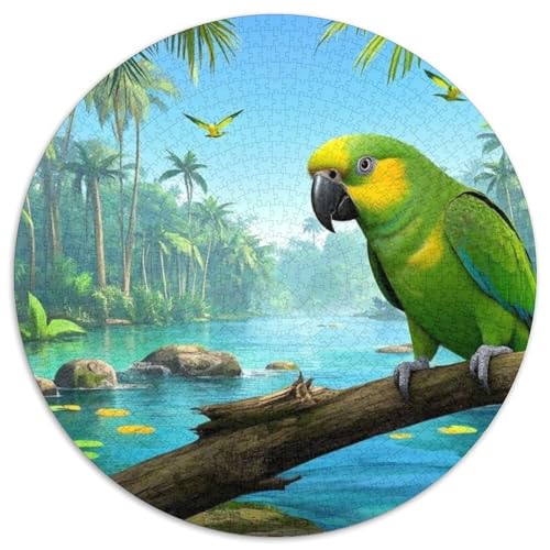 Amazon Papagei 1000 Stück Wildtiere Puzzles-Geschenk Impossible Game Farbenfrohes Für Erwachsene Und Kinder 1000pcs (67.5x67.5cm) von BZZOLASP