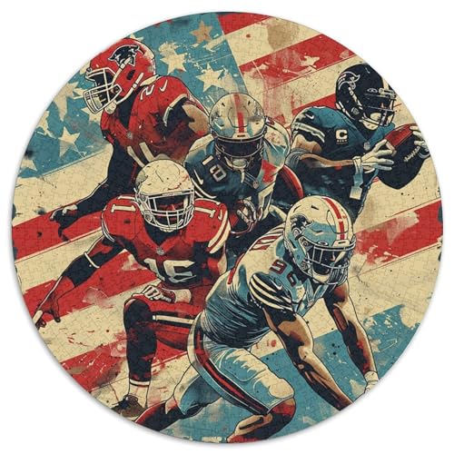 America Fußball 1000 Stück Animation Jigsaw Puzzles Impossible Game Farbenfrohes Für Erwachsene Und Kinder 1000pcs (67.5x67.5cm) von BZZOLASP