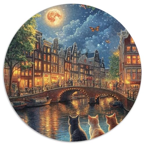 Amsterdamer Kanal 1000 Stück Jigsaw Puzzles Clever Rätsel Für Erwachsene Und Kinder 1000pcs (67.5x67.5cm) von BZZOLASP