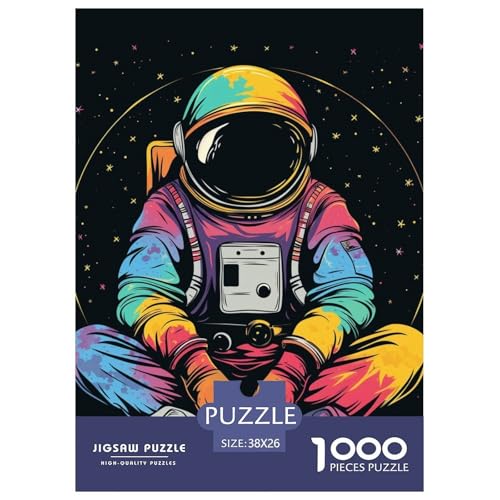 Astronauten 1000 Teile Challenge Puzzle Impossible Spiel Farbenfrohes Für Erwachsene Und Kinder 38x26cm/1000pcs von BZZOLASP