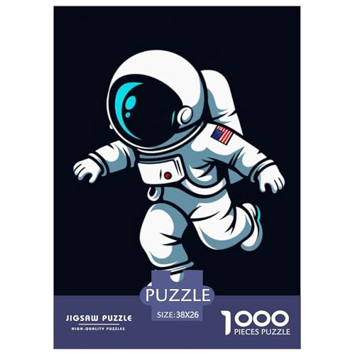 Astronauten 1000 Teile Jigsaw Puzzles Impossible Spiel Farbenfrohes Für Erwachsene Und Kinder 38x26cm/1000pcs von BZZOLASP