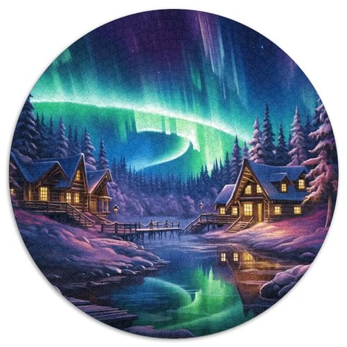 Aurora 1000 Teile Animation Kreisförmiges Puzzle Clever Rätsel Für Erwachsene Und Kinder 1000pcs (67.5x67.5cm) von BZZOLASP