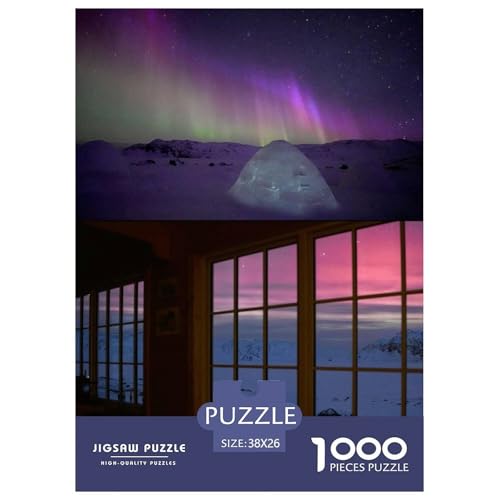 Aurora Landschaft 1000 Teile Puzzle Für Erwachsene Clever Rätsel Farbenfrohes Für Erwachsene Und Kinder 38x26cm/1000pcs Aurora Landschaft 1000 Teile Puzzle Für Erwachsene Clever Rätsel Farbenfrohes Für Erwachsene Und Kinder 38x26cm/1000pcs von BZZOLASP