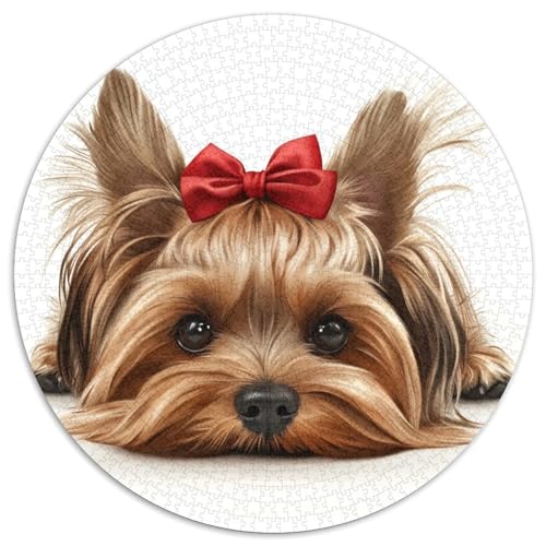 Australischer Seidenterrier 1000 Stück Animation Puzzles-Geschenk Impossible Spiel Farbenfrohes Für Erwachsene Und Kinder 1000pcs (67.5x67.5cm) von BZZOLASP