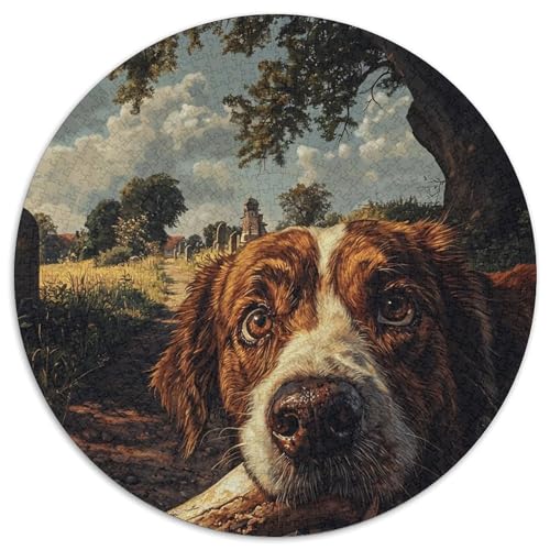 BAdler Hunds 1000 Teile Puzzles-Geschenk Impossible Spiel Farbenfrohes Für Erwachsene Und Kinder 1000pcs (67.5x67.5cm) von BZZOLASP