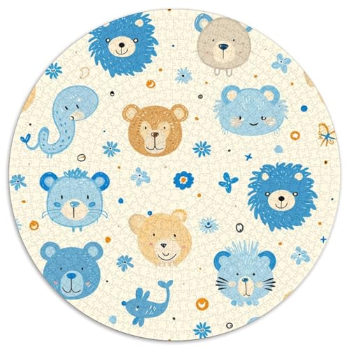Bären 1000 Teile Puzzles-Geschenk Farbenfrohes Für Erwachsene Und Kinder 1000pcs (67.5x67.5cm) von BZZOLASP