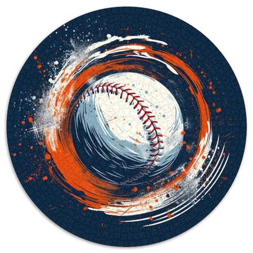 Baseball 1000 Stück Herausforderndes Puzzle Impossible Spiel Farbenfrohes Für Erwachsene Und Kinder 1000pcs (67.5x67.5cm) von BZZOLASP
