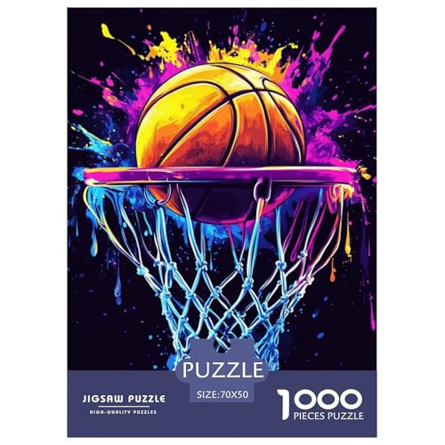 Basketball 1000 Teile Papiernes Puzzle Impossible Spiel Farbenfrohes Für Erwachsene Und Kinder 70x50cm/1000pcs Basketball 1000 Teile Papiernes Puzzle Impossible Spiel Farbenfrohes Für Erwachsene Und Kinder 70x50cm/1000pcs von BZZOLASP