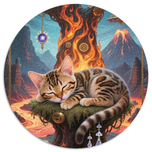 Bengalen 1000 Stück Herausforderndes Puzzle Impossible Spiel Farbenfrohes Für Erwachsene Und Kinder 1000pcs (67.5x67.5cm) von BZZOLASP