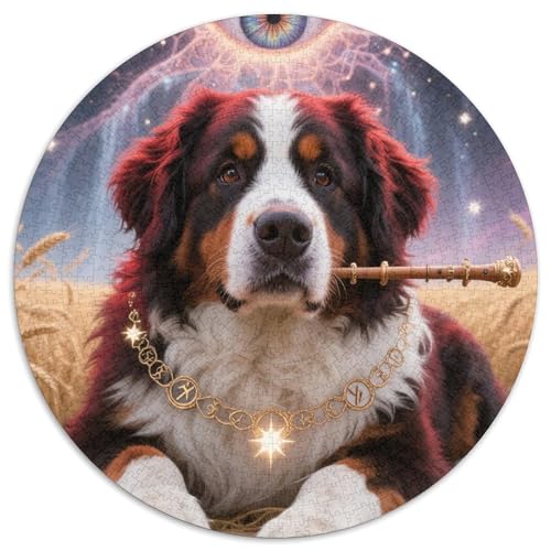Berner Berghund 1000 Teile Puzzles-Geschenk Impossible Spiel Clever Rätsel Für Erwachsene Und Kinder 1000pcs (67.5x67.5cm) von BZZOLASP