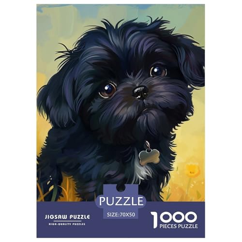 Bixiong Hund 1000 Teile Animation Herausforderndes Puzzle Farbenfrohes Clever Rätsel Für Erwachsene Und Kinder 70x50cm/1000pcs von BZZOLASP