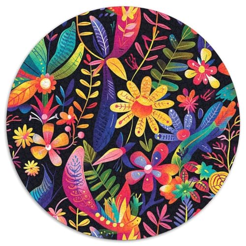Blumen 1000 Stück Challenge Puzzle Impossible Spiel Farbenfrohes Für Erwachsene Und Kinder 1000pcs (67.5x67.5cm) von BZZOLASP