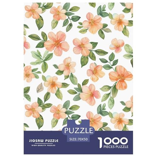 Blumen 1000 Stücke Puzzle Für Erwachsene Farbenfrohes Clever Rätsel Für Erwachsene Und Kinder 70x50cm/1000pcs von BZZOLASP