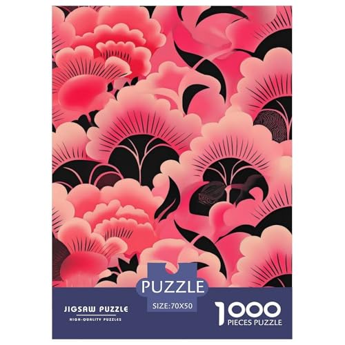 Blumen 1000 Teile Herausforderndes Puzzle Impossible Spiel Farbenfrohes Für Erwachsene Und Kinder 70x50cm/1000pcs von BZZOLASP