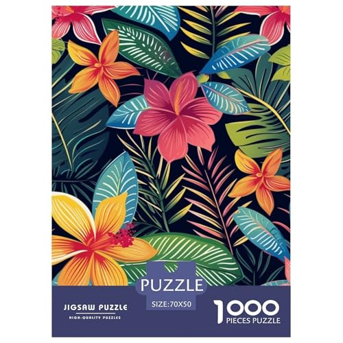 Blumen 1000 Teile Puzzles-Geschenk Impossible Spiel Farbenfrohes Für Erwachsene Und Kinder 70x50cm/1000pcs von BZZOLASP