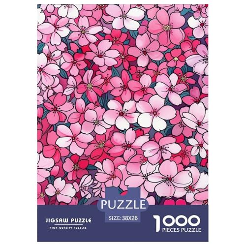 Blumen und Pflanzen 1000 Teile Herausforderndes Puzzle Farbenfrohes Clever Rätsel Für Erwachsene Und Kinder 38x26cm/1000pcs von BZZOLASP