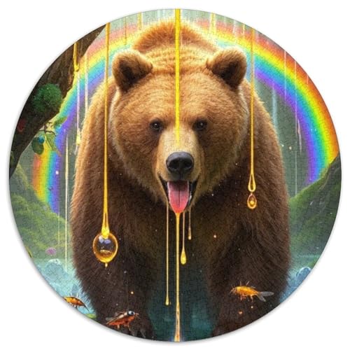 Braun Bär 1000 Teile Puzzles-Geschenk Impossible Spiel Farbenfrohes Für Erwachsene Und Kinder 1000pcs (67.5x67.5cm) von BZZOLASP