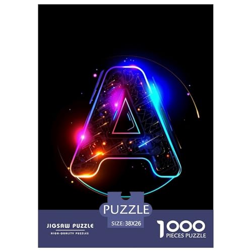 Brief 1000 Teile Puzzle Für Erwachsene Impossible Spiel Farbenfrohes Für Erwachsene Und Kinder 38x26cm/1000pcs von BZZOLASP