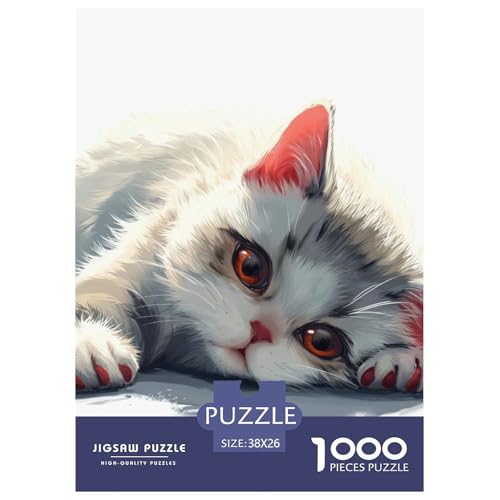 Britische Kurzhaare 1000 Stücke Herausforderndes Puzzle Clever Rätsel Farbenfrohes Für Erwachsene Und Kinder 38x26cm/1000pcs von BZZOLASP