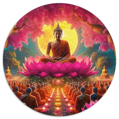 Buddha-Statue 1000 Teile Buddha-Statue Puzzles-Geschenk Clever Rätsel Farbenfrohes Für Erwachsene Und Kinder 1000pcs (67.5x67.5cm) von BZZOLASP