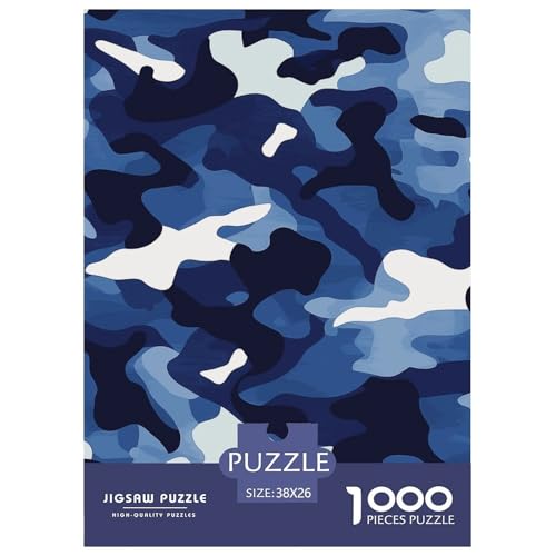 Camouflage 1000 Teile Puzzles-Geschenk Impossible Spiel Farbenfrohes Für Erwachsene Und Kinder 38x26cm/1000pcs von BZZOLASP
