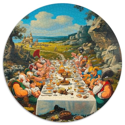 Campingplätze 1000 Teile Animation Jigsaw Puzzles Impossible Game Farbenfrohes Für Erwachsene Und Kinder 1000pcs (67.5x67.5cm) von BZZOLASP