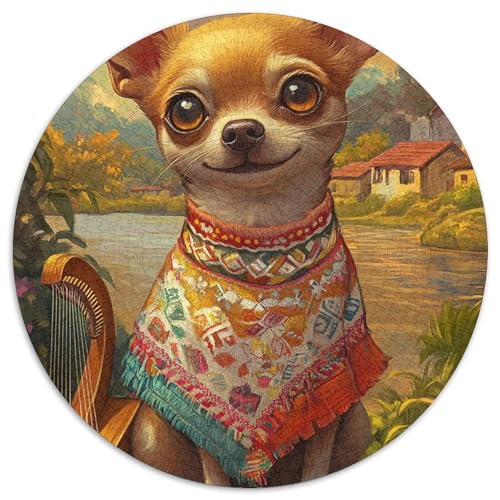 Chihuahua 1000 Stück Puzzles-Geschenk Impossible Spiel Farbenfrohes Für Erwachsene Und Kinder 1000pcs (67.5x67.5cm) von BZZOLASP