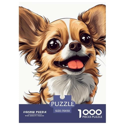 Chihuahua Hund 1000 Teile Challenge Puzzle Farbenfrohes Clever Rätsel Für Erwachsene Und Kinder 70x50cm/1000pcs Chihuahua Hund 1000 Teile Challenge Puzzle Farbenfrohes Clever Rätsel Für Erwachsene Und Kinder 70x50cm/1000pcs von BZZOLASP