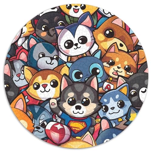 Corgi 1000 Stück Challenge Puzzle Impossible Spiel Farbenfrohes Für Erwachsene Und Kinder 1000pcs (67.5x67.5cm) von BZZOLASP