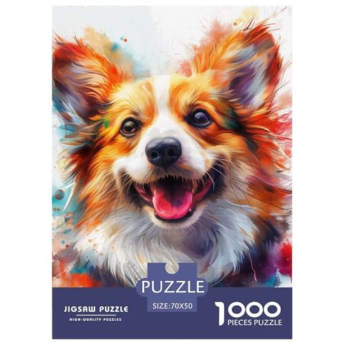 Corgi 1000 Teile Challenge Puzzle Impossible Spiel Clever Rätsel Für Erwachsene Und Kinder 70x50cm/1000pcs Corgi 1000 Teile Challenge Puzzle Impossible Spiel Clever Rätsel Für Erwachsene Und Kinder 70x50cm/1000pcs von BZZOLASP