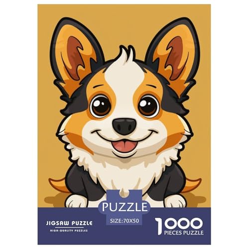 Corgi 1000 Teile Challenge Puzzle Impossible Spiel Farbenfrohes Für Erwachsene Und Kinder 70x50cm/1000pcs Corgi 1000 Teile Challenge Puzzle Impossible Spiel Farbenfrohes Für Erwachsene Und Kinder 70x50cm/1000pcs von BZZOLASP