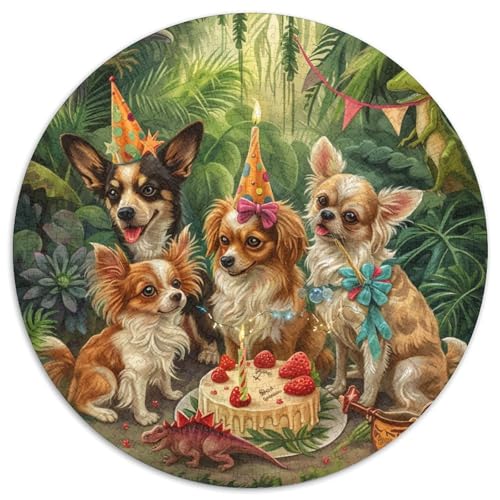 Cute Hund 1000 Teile Animation Puzzles-Geschenk Impossible Game Farbenfrohes Für Erwachsene Und Kinder 1000pcs (67.5x67.5cm) von BZZOLASP