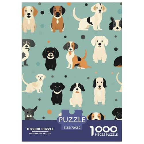 Cute Hunds 1000 Teile Challenge Puzzle Clever Rätsel Farbenfrohes Für Erwachsene Und Kinder 70x50cm/1000pcs Cute Hunds 1000 Teile Challenge Puzzle Clever Rätsel Farbenfrohes Für Erwachsene Und Kinder 70x50cm/1000pcs von BZZOLASP