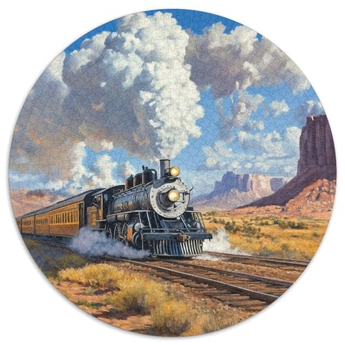 Dampfzug 1000 Stück Herausforderndes Puzzle Impossible Spiel Farbenfrohes Für Erwachsene Und Kinder 1000pcs (67.5x67.5cm) von BZZOLASP