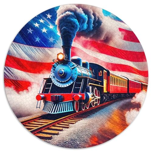 Dampfzug 1000 Teile Dampfzug Jigsaw Puzzles Impossible Game Clever Rätsel Für Erwachsene Und Kinder 1000pcs (67.5x67.5cm) von BZZOLASP