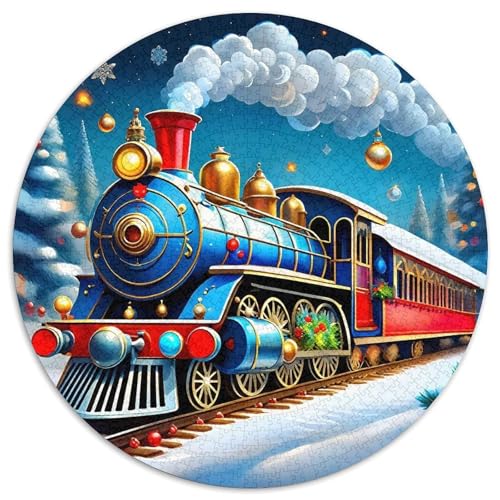 Dampfzug 1000 Teile Dampfzug Puzzles-Geschenk Farbenfrohes Clever Rätsel Für Erwachsene Und Kinder 1000pcs (67.5x67.5cm) von BZZOLASP