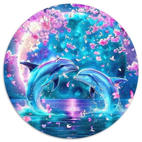 Delphin 1000 Stück Delphin Puzzles-Geschenk Impossible Game Clever Rätsel Für Erwachsene Und Kinder 1000pcs (67.5x67.5cm) von BZZOLASP