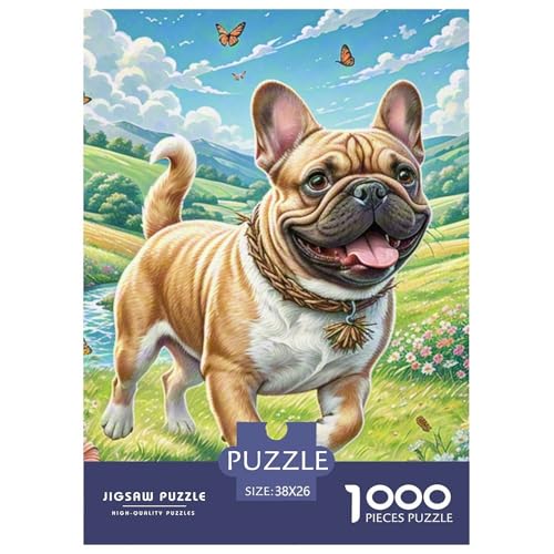 Der Cairn Terrier 1000 Stücke Tiere Challenge Puzzle Farbenfrohes Clever Rätsel Für Erwachsene Und Kinder 38x26cm/1000pcs von BZZOLASP