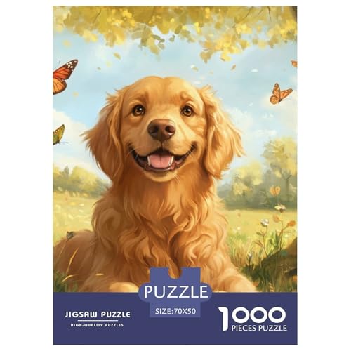 Der Labrador Retriever 1000 Teile Animation Puzzle Für Erwachsene Impossible Spiel Clever Rätsel Für Erwachsene Und Kinder 70x50cm/1000pcs von BZZOLASP
