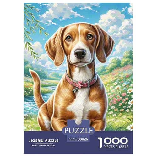 Deutscher kurzhaariger Zeiger 1000 Teile Tiere Jigsaw Puzzles Farbenfrohes Clever Rätsel Für Erwachsene Und Kinder 38x26cm/1000pcs von BZZOLASP