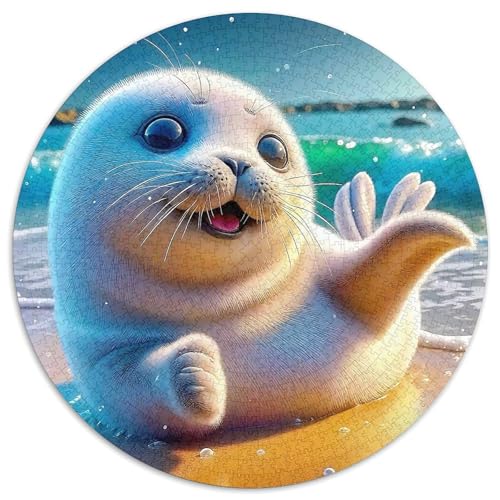 Dichtung 1000 Teile Dichtung Kreisförmiges Puzzle Farbenfrohes Clever Rätsel Für Erwachsene Und Kinder 1000pcs (67.5x67.5cm) von BZZOLASP