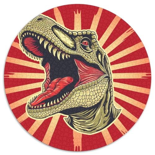 Dinosaurier 1000 Stück Herausforderndes Puzzle Impossible Spiel Farbenfrohes Für Erwachsene Und Kinder 1000pcs (67.5x67.5cm) von BZZOLASP