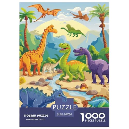 Dinosaurier 1000 Teile Jigsaw Puzzles Farbenfrohes Clever Rätsel Für Erwachsene Und Kinder 70x50cm/1000pcs Dinosaurier 1000 Teile Jigsaw Puzzles Farbenfrohes Clever Rätsel Für Erwachsene Und Kinder 70x50cm/1000pcs von BZZOLASP