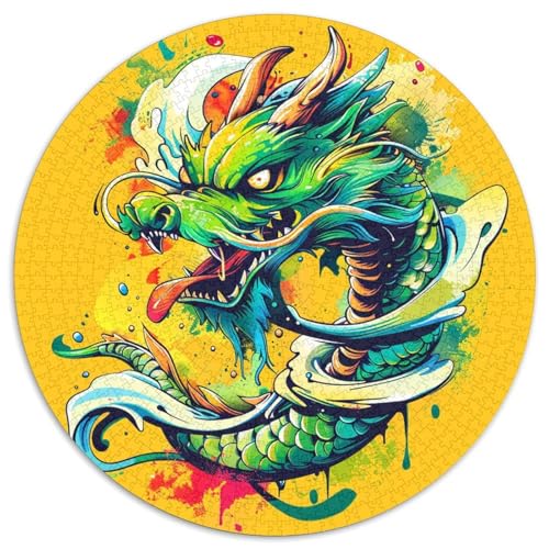 Drachen 1000 Stück Animation Puzzles-Geschenk Farbenfrohes Clever Rätsel Für Erwachsene Und Kinder 1000pcs (67.5x67.5cm) von BZZOLASP